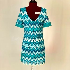 Turquoise mini dress